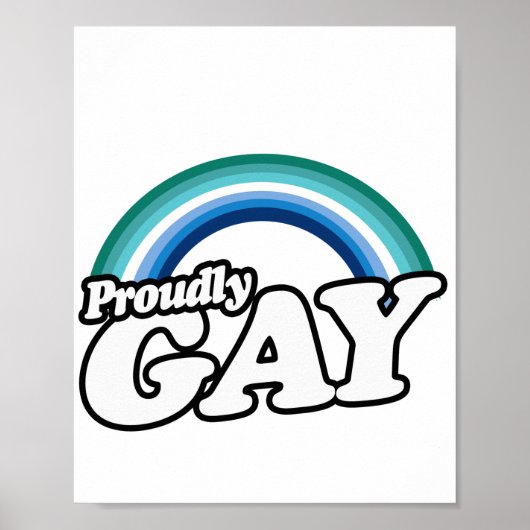 Homo man en trots poster (Voorkant)