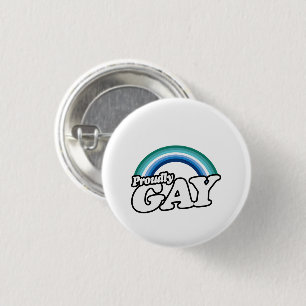 Homo man en trots ronde button 3,2 cm