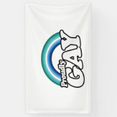 Homo man en trots spandoek (Verticaal)