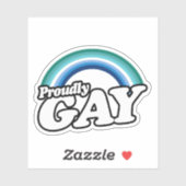 Homo man en trots sticker (Vel)