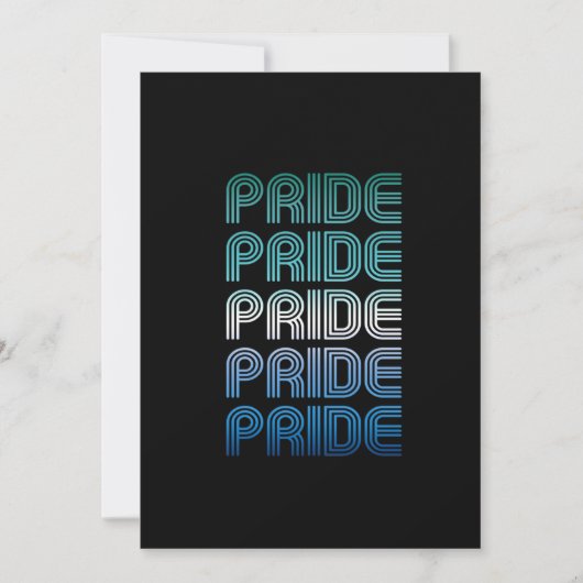 Homo Man Retro Pride Proud Feestdagenkaart (Voorkant)