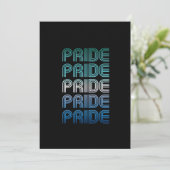Homo Man Retro Pride Proud Feestdagenkaart (Staand voorkant)