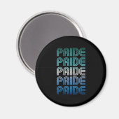 Homo Man Retro Pride Proud Magneet (Voorkant / Achterkant)