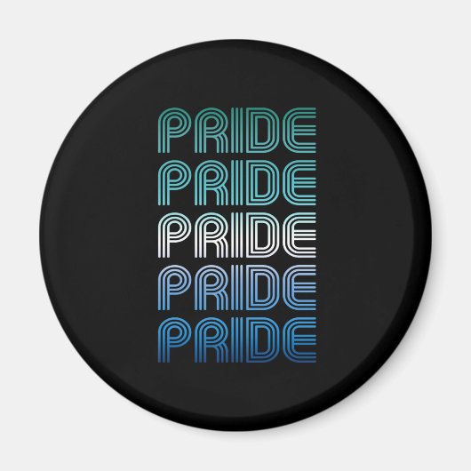 Homo Man Retro Pride Proud Magneet (Voorkant)