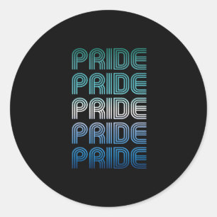 Homo Man Retro Pride Proud Ronde Sticker