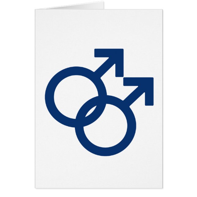 Homo mannelijk geslachtsymbool (Voorkant)