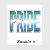 Homo Mannelijke Trots Woord Sticker (Vel)
