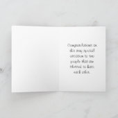 Homo Mannen bruiloft Gefeliciteerd Commitment Mann Kaart (Binnen)