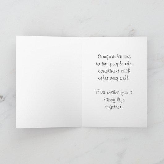 Homo Mannen bruiloft Gefeliciteerd Commitment Mann Kaart (Binnen)