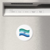 Homo Mannen Liefde Pride Azure Golf Vlag Magneet (Insitu (Vaatwasser))