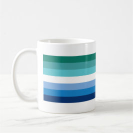 Homo Mannen Pride Vlag (Azurblauw) Koffiemok