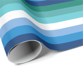 Homo Mannen Regenboogvlag (Azurblauw) Cadeaupapier