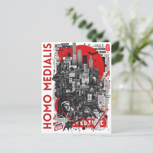 Homo Medialis Briefkaart (Staand voorkant)