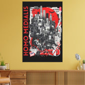 Homo Medialis Canvas Afdruk (Insitu (Woonkamer))