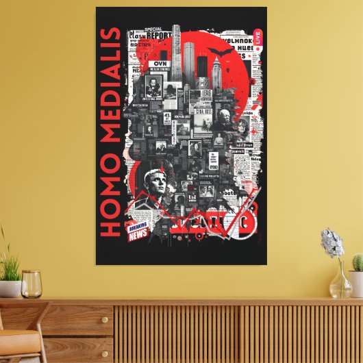 Homo Medialis Canvas Afdruk (Insitu (Woonkamer))
