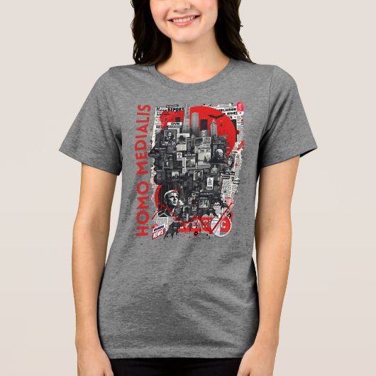 Homo Medialis Tri-Blend Shirt (Voorkant)
