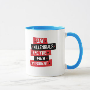 Homo millennials zijn de nieuwe president mok