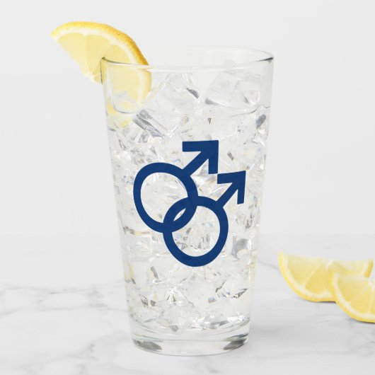 Homo MLM-gendersymbool Glas (Voorkant ijs)