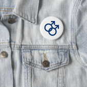 Homo MLM-gendersymbool Ronde Button 5,7 Cm (In situ)
