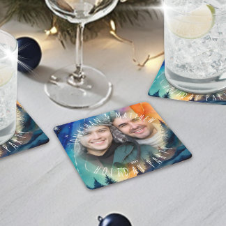 Homo noordlicht fotovakantiefeestje kartonnen onderzetters