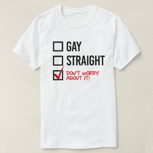 Homo of hetero? t-shirt (Design voorkant)