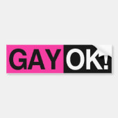 HOMO OK BUMPERSTICKER (Voorkant)