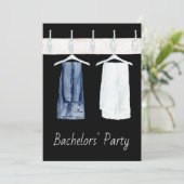 Homo Ongehuwde Mannen Feest Uitnodiging (Staand voorkant)