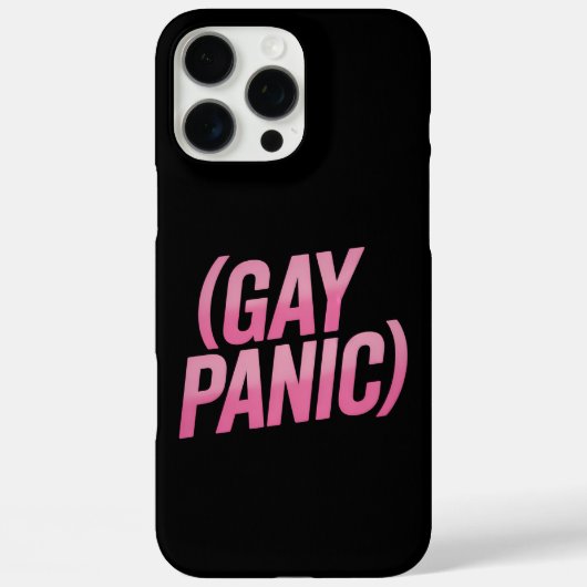 Homo Paniek LGBTQ Protest Pride Case-Mate iPhone Case (Achterkant)