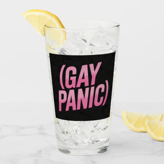 Homo Paniek LGBTQ Protest Pride Glas (Voorkant ijs)