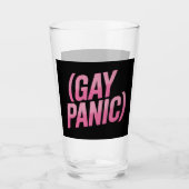 Homo Paniek LGBTQ Protest Pride Glas (Voorkant)