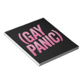 Homo Paniek LGBTQ Protest Pride Notitieblok (Schuin)