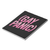 Homo Paniek LGBTQ Protest Pride Notitieblok (Linkerzijde)