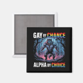Homo per toeval alpha keuze grappige wolf alpha LG Magneet (Voorkant / Achterkant)