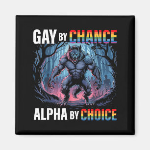Homo per toeval alpha keuze grappige wolf alpha LG Magneet