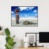 Homo Pholidota Medius - Poster (Thuiskantoor)