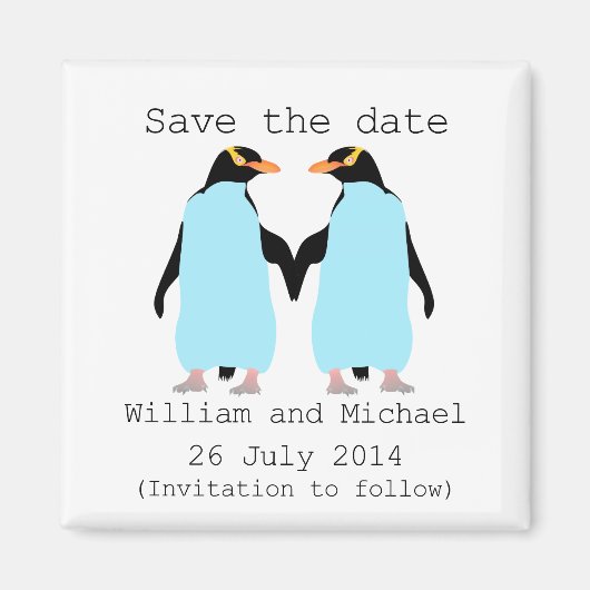 Homo, Pinguïns die handen vasthouden redden de dat Magneet (Voorkant)