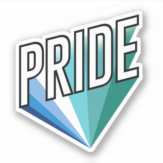 Homo Pride Burst Sticker (Voorkant)