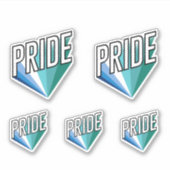 Homo Pride Burst Sticker (Voorkant)