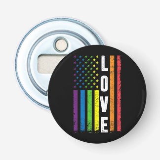 Homo Pride Cadeaus Mannen Vrouwen LGBT Regenboog V Button Flesopener