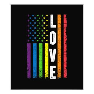 Homo Pride Cadeaus Mannen Vrouwen LGBT Regenboog V Foto Afdruk