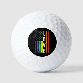Homo Pride Cadeaus Mannen Vrouwen LGBT Regenboog V Golfballen