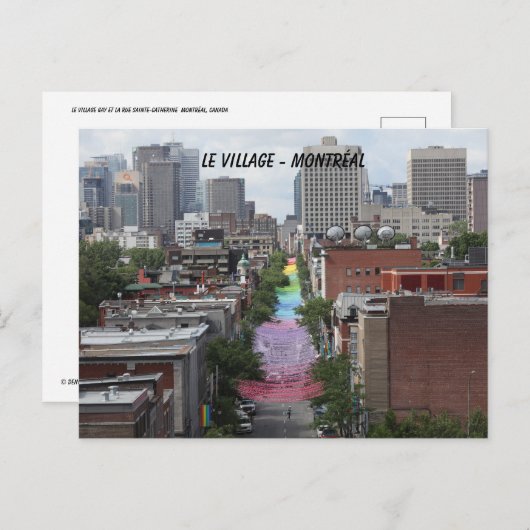 homo, pride, fierté, dorpskonie, montréal briefkaart (Voorkant / Achterkant)