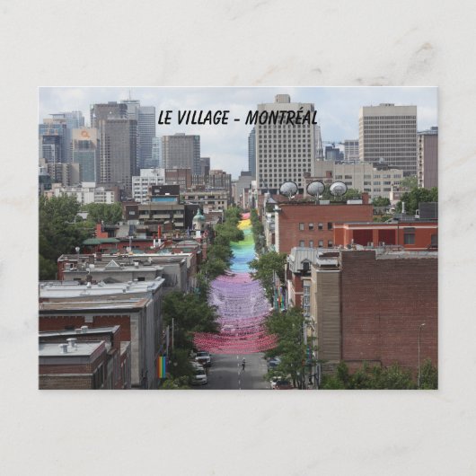 homo, pride, fierté, dorpskonie, montréal briefkaart (Voorkant)