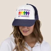 Homo Pride Steunt Homo Huwelijk Trucker Pet (In situ)