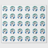 Homo Pride Vuist Cirkel Print Cadeaupapier (Vlak)