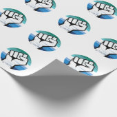Homo Pride Vuist Cirkel Print Cadeaupapier (Hoek)