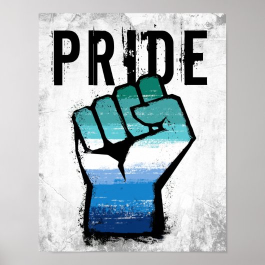Homo Pride Vuist Poster (Voorkant)