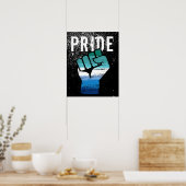Homo Pride Vuist Poster (Keuken)