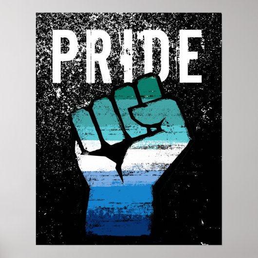 Homo Pride Vuist Poster (Voorkant)