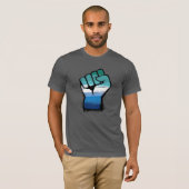 Homo Pride Vuist T-shirt (Voorkant volledig)